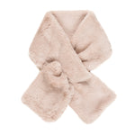 Faux Fur Collar Scarf for Women (Light Beige)