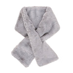 Faux Fur Collar Scarf for Women (Gray)