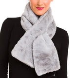 Faux Fur Collar Scarf for Women (Gray)