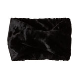 Faux Fur Collar Scarf for Women (Black)