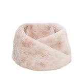 Faux Fur Collar Scarf for Women (Beige)