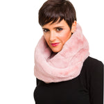 Faux Fur Collar Scarf for Women (Pink)