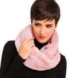 Faux Fur Collar Scarf for Women (Pink)