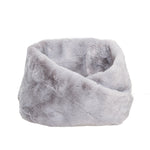 Faux Fur Collar Scarf for Women (Gray)