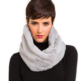 Faux Fur Collar Scarf for Women (Gray)