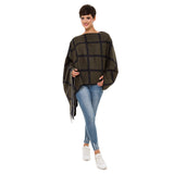 Women's Shawl Wrap Poncho Ruana Cape Cardigan Sweater Open Front (PC07-1)