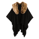 Women's Shawl Wrap Poncho Ruana Cape Cardigan Sweater Open Front (PCF-11)