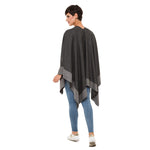 Women's Shawl Wrap Poncho Ruana Cape Cardigan Sweater Open Front (PCS-4)