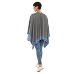 Women's Shawl Wrap Poncho Ruana Cape Cardigan Sweater Open Front (PCS-6)