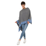 Women's Shawl Wrap Poncho Ruana Cape Cardigan Sweater Open Front (PCS-6)